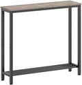 YATINEY Narrow Console Table, 2-Tier Small Sofa Table, 29.5" Thin Entryway by Yatiney