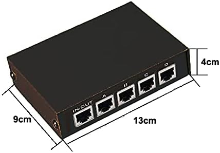 Toptekits 4 Port Way 8P8C RJ45 Network Ethernet Splitter Manual ABCD Sharing - Image 7