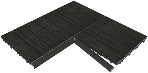 NewTechWood 1 in. x 1 ft. Quick Deck Composite Deck Tile Inside Corner Trim - Image 2