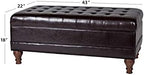HomePop Deluxe Tufted Storage Bench - Image 3