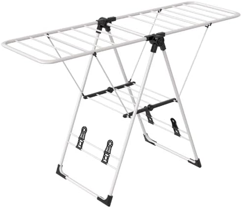 Maomo Foldable Clothes Drying Rack, Double-Sided Gullwing Laundry Drying Stand - Image 2