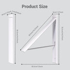 Wall Mounted Folding Clothes Drying Rack, Pearl White - Image 7