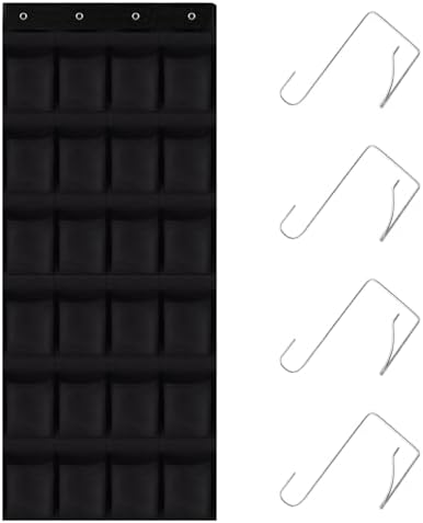 Over the Door Shoe Organizer, 24 Mesh Pockets, Hanging Storage by Unknown