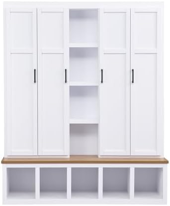 Merax Modern Farmhouse Hall Tree - Image 7