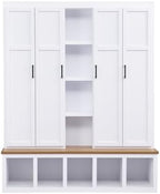 Merax Modern Farmhouse Hall Tree - Image 7