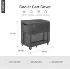 Waterproof Cooler Cart Cover 40L x 20W x 34H inch - Image 2