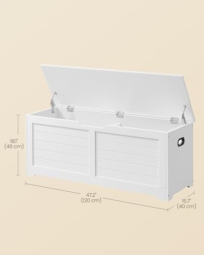 VASAGLE Storage Chest, 47.2 Inches Width Bench - Image 3