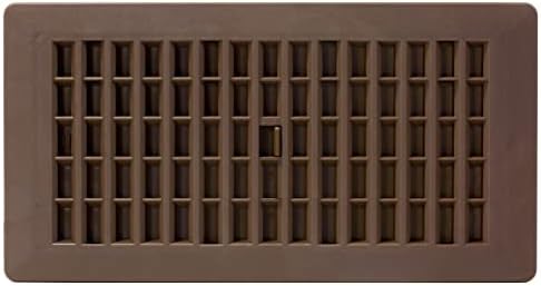 Decor Grates PL410-OB 4-Inch by 10-Inch Plastic Floor Register, Oak Brown - Image 2