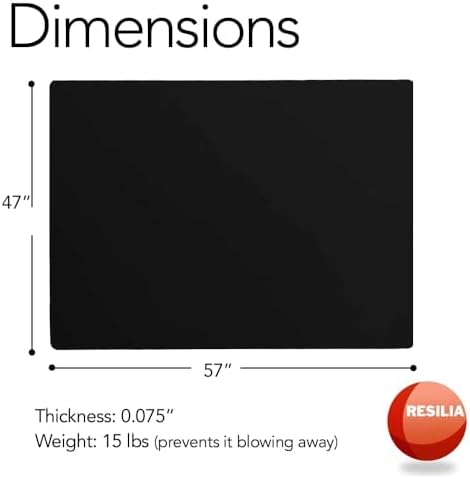 RESILIA X-Large Under Grill Mat – Heavy Duty, Reusable Outdoor Floor Protector - Image 3