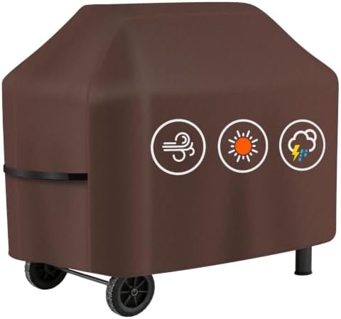 Perfect Grill Cover for Outdoor Grills Waterproof Rip-Proof Weather Resistant by HAZBEN
