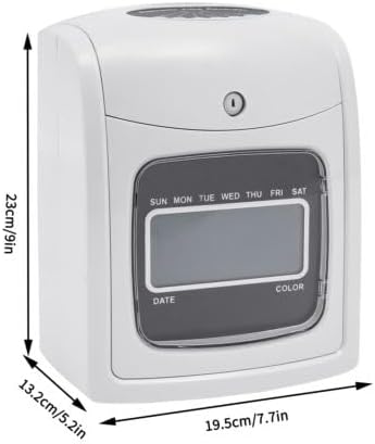 Time Clock Punch Card Employee Attendance Machine LCD Display Check- in Machine - Image 6