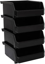 ReadySpace Medium-Wide Stackable Plastic Storage Bins by Akro-Mils