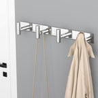 VAEHOLD Silver Hat and Coat Wall Mount Rack - Image 3