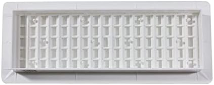 Decor Grates PL412-WH Lattice Floor Register, 4x12 Inches - Image 6