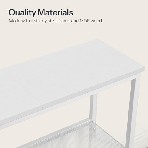 HOOBRO 29.5" Narrow Console Table, 3 Tier Entryway Table, Thin Sofa Table - Image 7