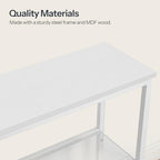 HOOBRO 29.5" Narrow Console Table, 3 Tier Entryway Table, Thin Sofa Table - Image 7
