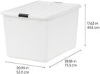 IRIS USA 3-Pack 144 Qt Stackable Storage Bins - Image 2