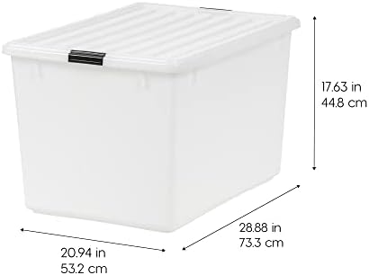 IRIS USA 3-Pack 144 Qt Stackable Storage Bins - Image 2