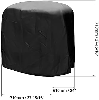QWORK Dustproof Miter Saw Cover, 2 Pack Waterproof Covers, 210D Oxford Cloth - Image 6