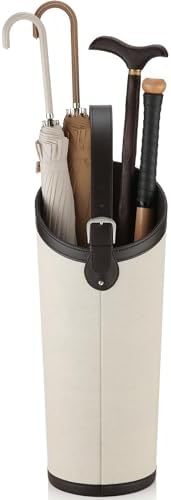 Artificial Leather Umbrella Holder Rack Hallyway Cane Stand - Image 2