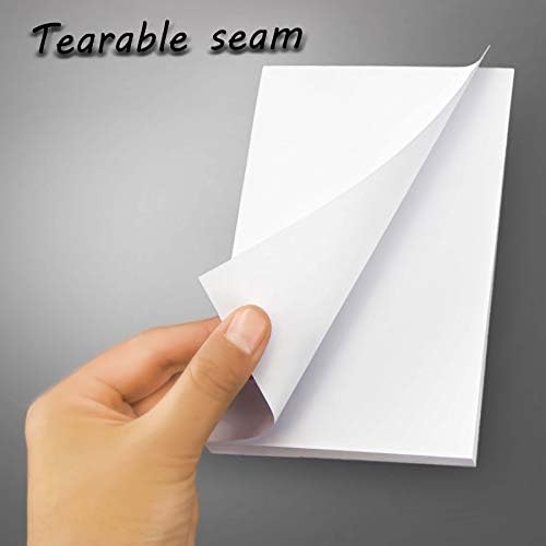 FMP Brands 20 Pack Note Pads 4x6, 100 Sheets Per Memo Pad, Writing Scratch Pad, Blank Notepad, White Waitress Server Note Pads, Paper Pad, To Do Grocery List Small Notepads