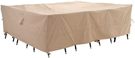 WJ-X3 Rectangular Patio Table Cover, 102W x 78D x 31H Inches by WJ-X3