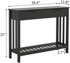 TaoHFE Black Narrow Console Table - Image 2