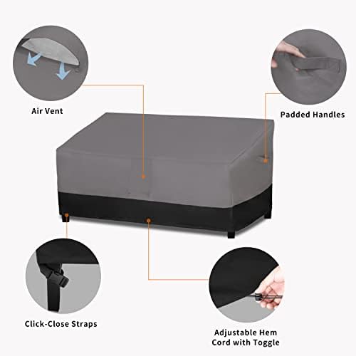 Easy-Going Heavy Duty Outdoor Bench Couch Cover, 88Wx32.5Dx33H inch - Image 4