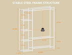HOMIDEC Wardrobe Closet, Portable Clothes Rack - Image 3