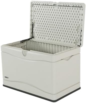 LIFETIME 60059 Black Bottom & Desert Sides and Lid Outdoor Storage Box-80 Gal - Image 4