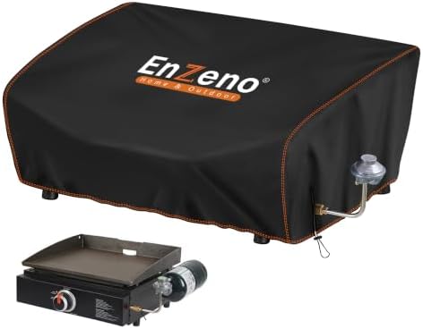 Griddle Cover for Blackstone 17" Tabletop Gas Grill Without Hood, Cover Only by Enzeno