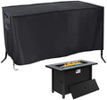 Waterproof Fire Pit Cover Rectangular 45"L x 23"W x 25"H Black by Rilime