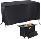 Waterproof Fire Pit Cover Rectangular 45"L x 23"W x 25"H Black by Rilime