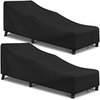 Arcedo Outdoor Chaise Lounge Chair Cover 2 Pack by ARCEDO
