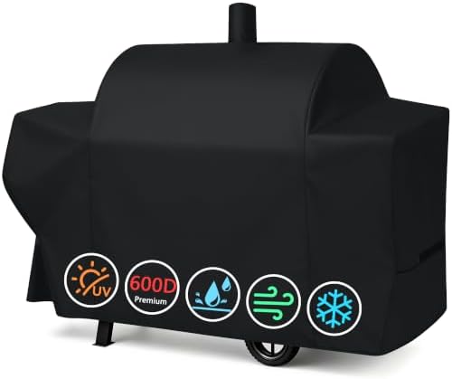 i COVER Grill Cover for Oklahoma Joe's Longhorn Combo Charcoal Gas Smokers & by iCOVER