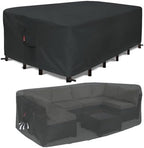 SheeChung Patio Furniture Cover Rectangular 110"L x 84"W x 28"H, Waterproof by SheeChung