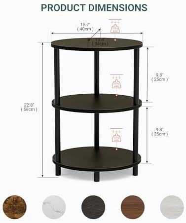 Small Round Side Table - Image 2