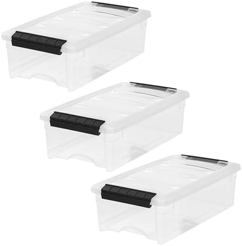 IRIS USA 3-Pack 6 Quart Storage Bins by IRISUSA