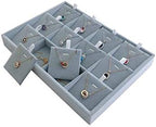 Premium Quality Grey Velvet Stackable Organizer Tray Pendant Necklace Jewelry - Image 2