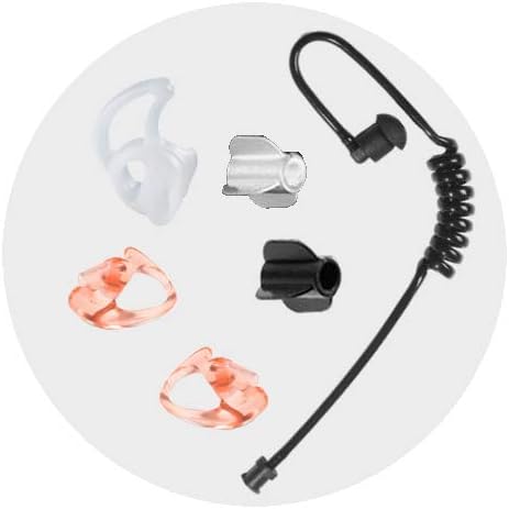 Radio Earpiece for Motorola APX Series, EP1334QR-PTT Quick Release Hawk Lapel - Image 2