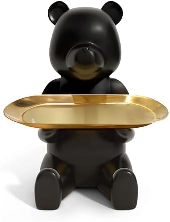 Key Bowl & Decorative Bowl for Entryway Table, Bear Key Holder & Catch All Tray by Unknown