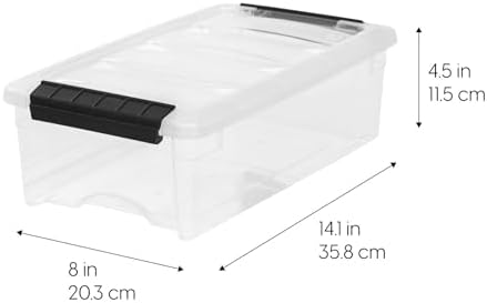 IRIS USA 3-Pack 6 Quart Storage Bins - Image 2