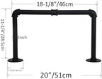 WEBI Clothing Rack Wall Mount, Heavy Duty Iron Garment Rack Bar, Retail Display - Image 3