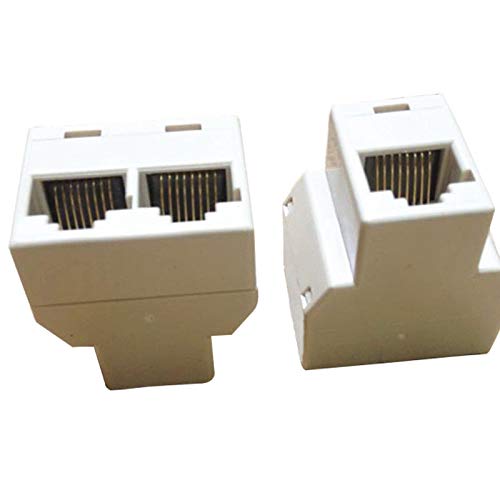 VizGiz 4 Pack RJ45 Splitter Connector Adapter 1 to 2 Female Port Plug 3 Way CAT - Image 8