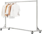 Simple Trending Industrial Grade Z Base 70inches Extra Long Clothes Garment Rack by SimpleTrending
