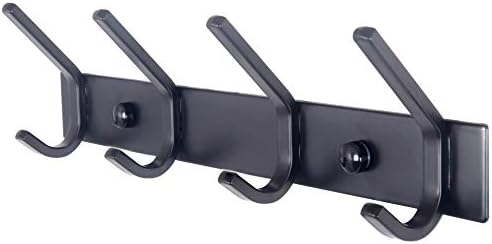 WEBI Coat Rack Wall Mounted, 4 Coat Hooks by WEBI