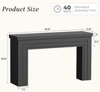 Huuger 54 Inch Entryway Table, Rectangular Console Table - Image 2