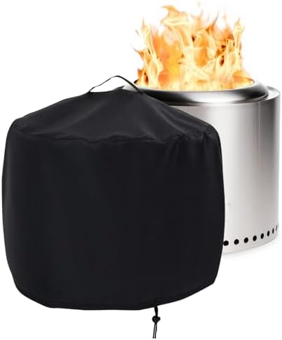 Waterproof Fire Pit Cover 18" D x 15.5" H fit by Rilime