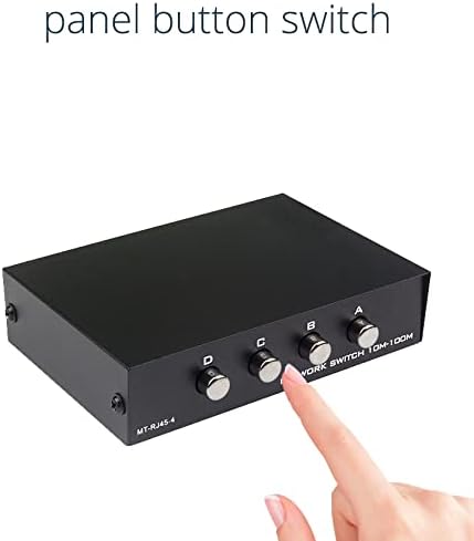 Toptekits 4 Port Way 8P8C RJ45 Network Ethernet Splitter Manual ABCD Sharing - Image 8