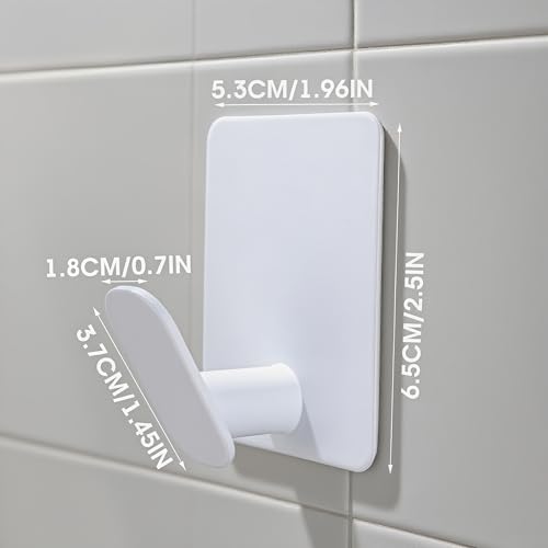 DELITON Adhesive Towel Hooks, SUS 304 Steel No Drill Shower Hooks - Image 5